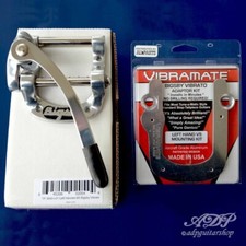 Vibrato Bigsby B5 Gaucher Nickel + Vibramate V5LH Montage LP Sans Percage Lefty