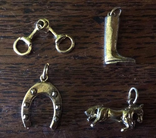 Pendentifs dorés équitation - dorés,