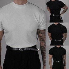 Haut homme polyester manches