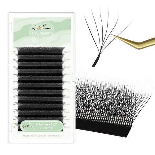 Extension cils forme w - forme,