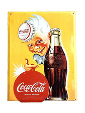 Coca-Cola Enseigne Publicitaire Canette Limonade Gazeuse 40x30Cm