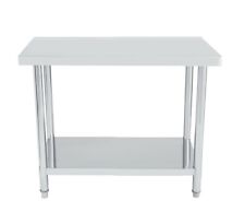 TABLE DE CUISINE, PLAN DE TRAVAIL EN INOX 120x60cm, IDEAL CUISINE, RESTAURANT...