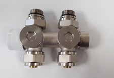 Vanne thermostatique double en H Collecteur de radiateur robinet  /EBTE