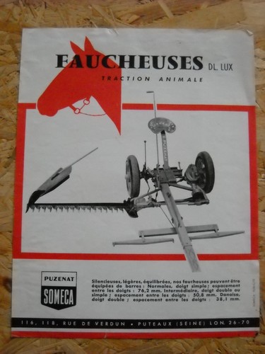 Catalogue brochure faucheuses - catalogue/brochure,