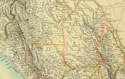 1891 ancien carte mexico vera - 1891,