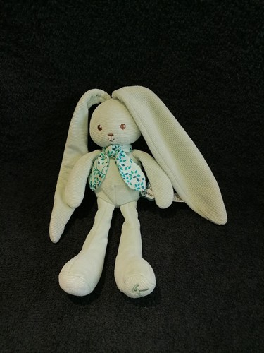 Doudou pantin lapin - , vert