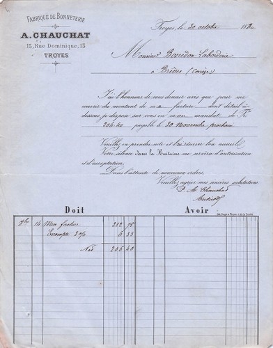 Troyes bonnetier chauchat - troyes,