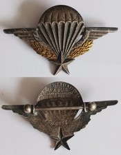 Brevet parachutiste indochine - brevet,