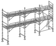 Echafaudage façadier 60m²