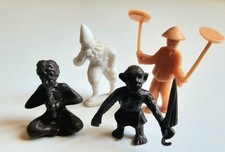 Figurines Vintage La Roche Aux Fées Cirque Singe Jongleur Flûte Serpent  Clown 