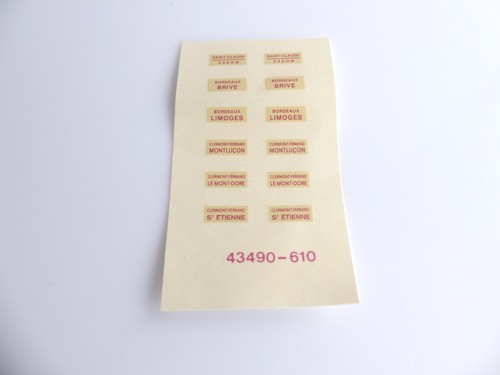 Roco detaillage plaques de - ho,