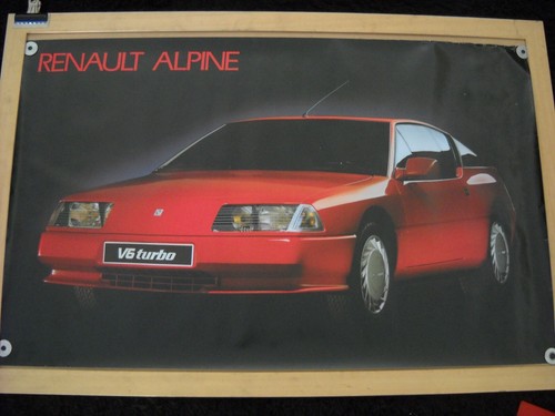 Affiche poster renault alpine - renault,