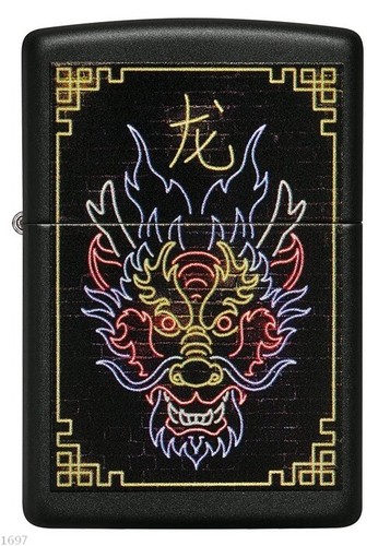 Zippo neon dragon design - zippo,