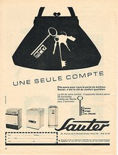 PUBLICITE ADVERTISING 034   1961   SAUTER    chauffe-eau chauffage éléctroménage