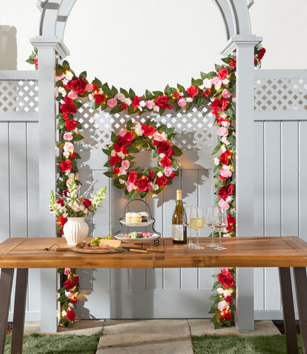 Brylanehome pre lit rose bloom - brylanehome,
