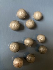 Lot de 10 boutons du 5 eme chasseur à cheval second empire 