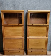 Paire de Cabinets bibliothèques modulables signés MD datant des années 60