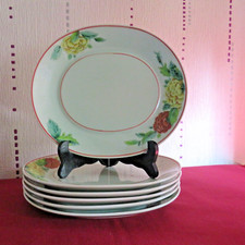 6 assiette ovale a dessert ou