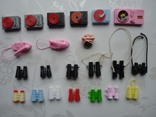 Accessoires Barbie vintage Record Player Phone Binoculars années 70's 80's