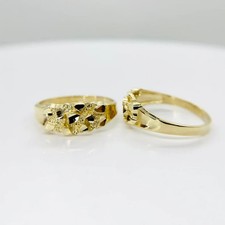Bague Unique En Or Jaune 18K