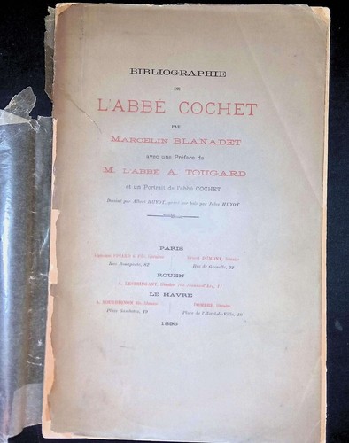 Bibliographie abbé - de, l'abbé