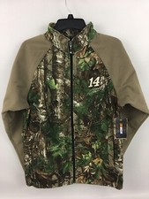 Men's TONY STEWART #14 Chase Authentics NASCAR Fleece CAMOUFLAGE Jacket Zip Coat