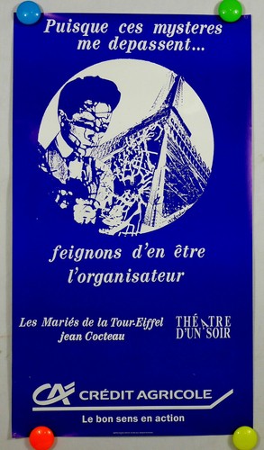 Ancienne affiche les mariés - affiche,