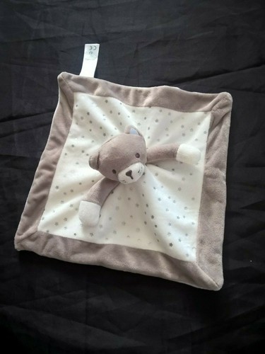 Doudou chat plat - plat, marron