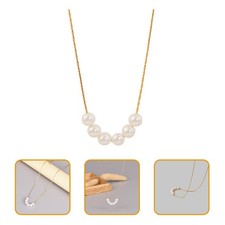 Collier de perles fausses faux