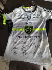 T-shirt rugby STADE TOULOUSAIN Toulouse NIKE Avec Dédicaces , Taille 14 Ans