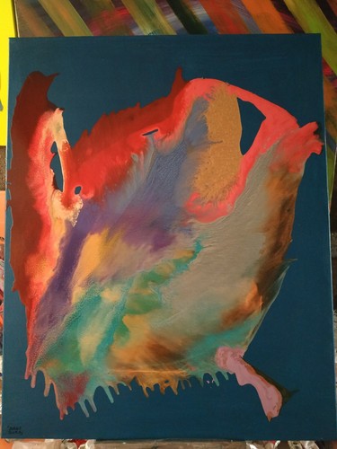 Tableau peinture toile 81x65 - tableau,