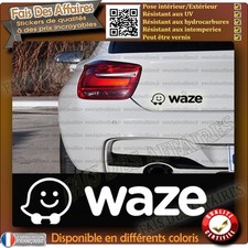 Sticker autocollant waze gps