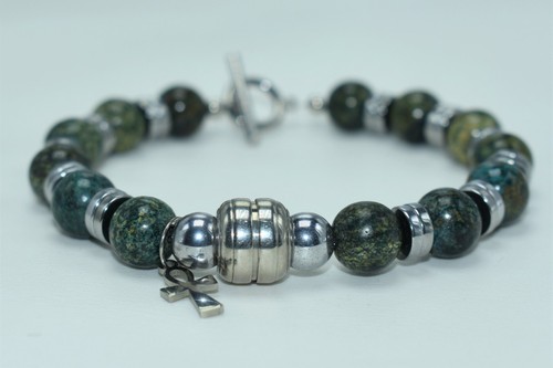 10mm men jasper and hematite