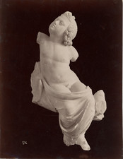 Grèce, Athènes, musée archéologique National, Pluto  vintage albumen print  