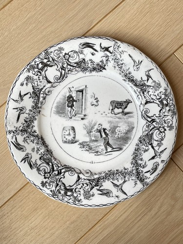 Assiette parlante faïence - en,