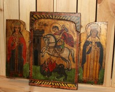 Ancien triptyque religieux