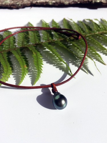Collier deux perles tahiti - deux,