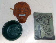 Lot GREC en Terre Cuite Masque
