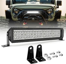 Rampe LED 4x4 20'' 60W 4 Rangées 6500K 8000LM, Braveway 60WX4