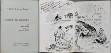 andre hambourg - maitres de tous les temps - belle dedicace 1970 dessin original