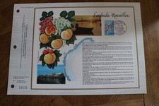 feuillet CEF 1977 premier 1er jour BOUDET LANGUEDOC ROUSSILLON MONTPELLIER 387