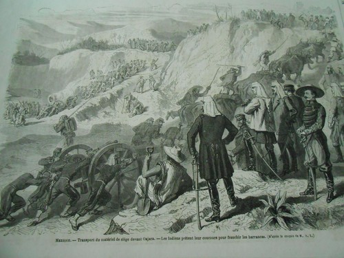 Gravure 1865 mexique - 1865,
