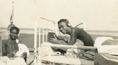 Photo vintage casque radio - de,