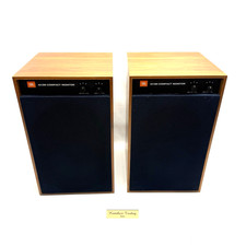 JBL 4312M Paire d'enceintes moniteur compact 3 voies grain bois Vintage Japon