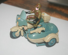 Moto Side car - Miniature ancienne en plastique