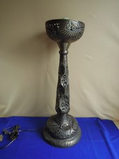 Grand Pied de Lampe Laiton Ajouré ANCIEN