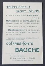 Publicité NANCY COFFRES-FORTS