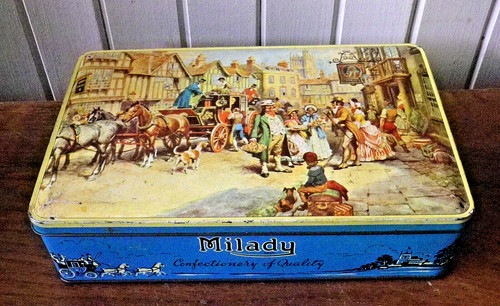 Ancienne boite métal milady - ancienne,