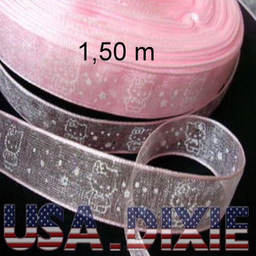 Mètres ruban organza rose - ruban,
