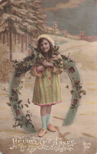 Bonne annee petite fille - cp,